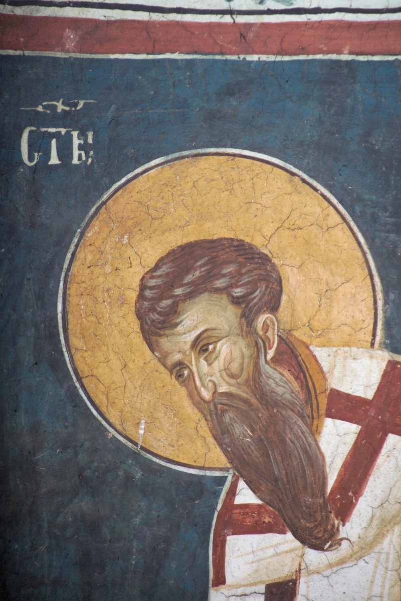 Василий великий фреска